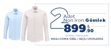 Kiğılı 2 Adet Non Iron Gömlek 899.90 TL Kampanyası