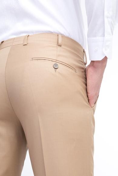 Erkek Giyim - TABA 48 Beden Slim Fit Yünlü Klasik Pantolon