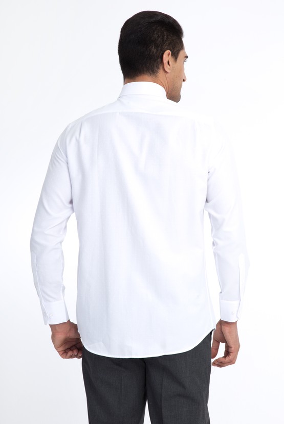 Erkek Giyim - Uzun Kol Desenli Klasik Gömlek