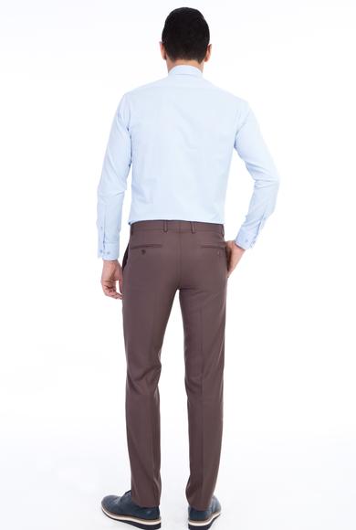 Erkek Giyim - Kahve 48 Beden Slim Fit Pantolon