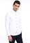  Beyaz  Uzun Kol Regular Fit Desenli Gömlek