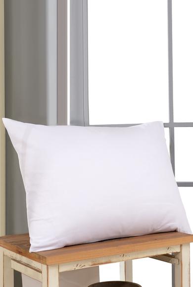Erkek Giyim - Beyaz STD Beden Boncuk Elyaf Yastık (50x70)