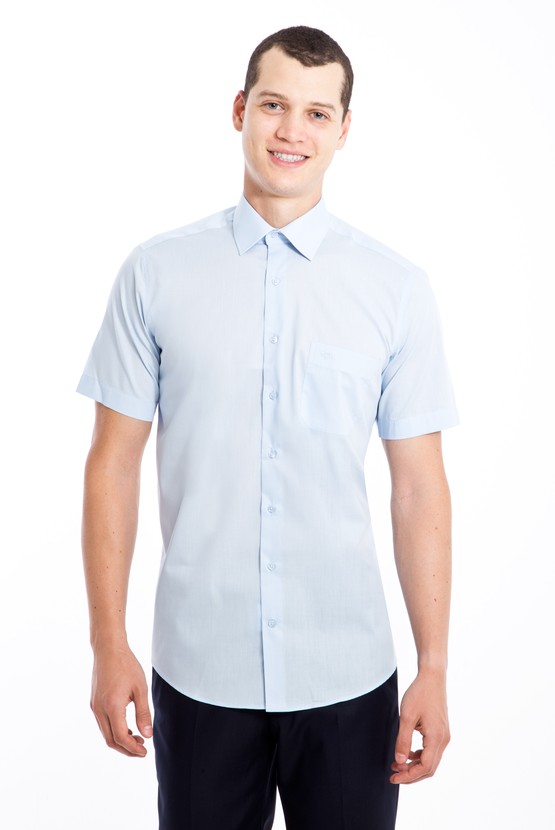 Erkek Giyim - Kısa Kol Regular Fit Gömlek