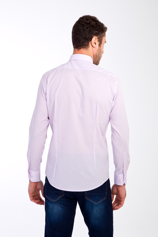 Erkek Giyim - Uzun Kol Slim Fit Spor Gömlek