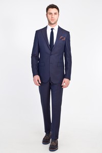 Erkek Giyim - Yünlü Klasik Takım Elbise
