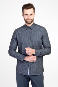 Erkek Giyim - Uzun Kol Slim Fit Oduncu Gömlek