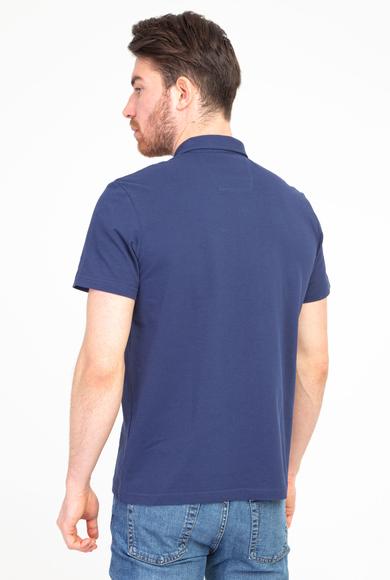 Erkek Giyim - LACİVERT M Beden Polo Yaka Regular Fit Tişört