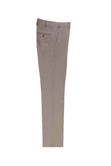 Erkek Giyim - ORTA BEJ -1 48 Beden Slim Fit Yünlü Klasik Pantolon