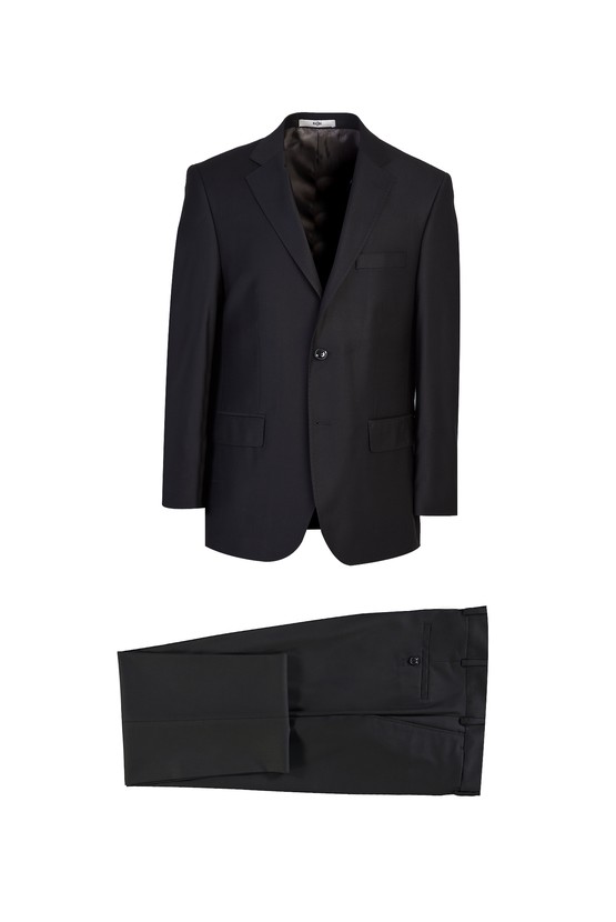 Öncül bağışa Basık  Siyah Klasik Takım Elbise | 0K1D7DZ911B50 - Kiğılı