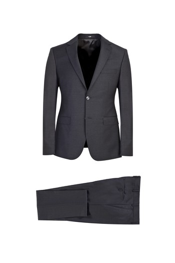 Erkek Giyim - Süper Slim Fit Yünlü Takım Elbise