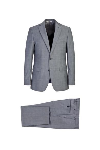 Erkek Giyim - ORTA GRİ 56 Beden Yünlü Klasik Takım Elbise