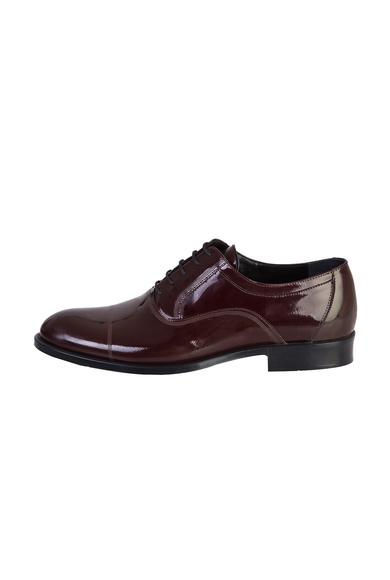 Erkek Giyim - KOYU BORDO 40 Beden Klasik Rugan Ayakkabı