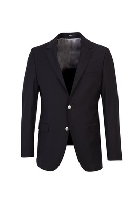 Erkek Giyim - SİYAH 52 Beden Yünlü Blazer Ceket