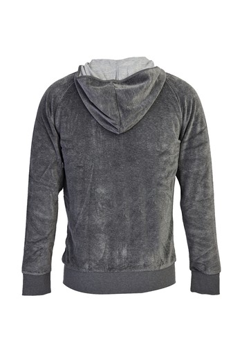 Erkek Giyim - Kapüşonlu Fermuarlı Sweatshirt
