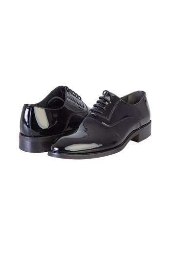 Erkek Giyim - Bağcıklı Klasik Rugan Deri Ayakkabı