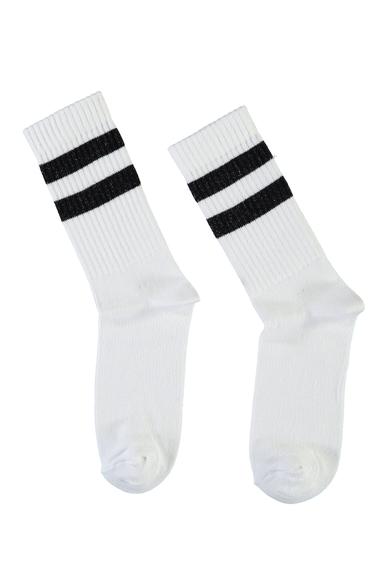 Erkek Giyim - BEYAZ 40-44 Beden Spor Soket Çorap