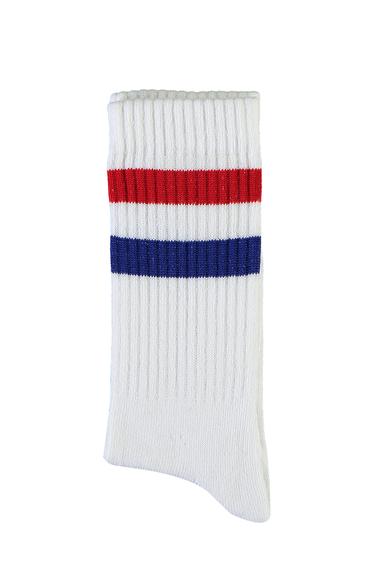 Erkek Giyim - BEYAZ -2 40-44 Beden Spor Soket Çorap