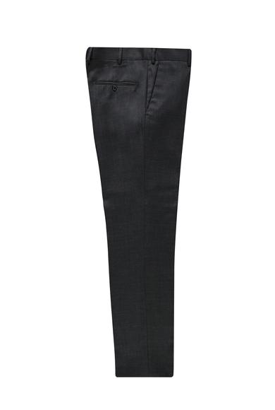 Erkek Giyim - AÇIK ANTRASİT 50 Beden Slim Fit Yünlü Klasik Pantolon