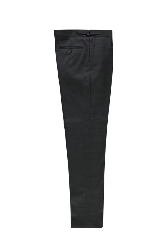 Erkek Giyim - Yünlü Tokalı Pileli Klasik Pantolon