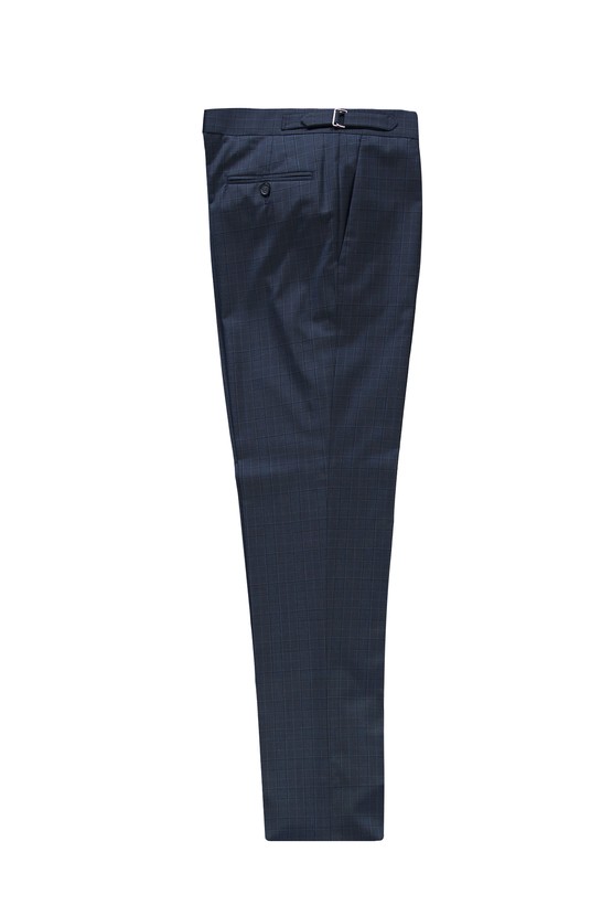 Erkek Giyim - Yünlü Tokalı Pileli Klasik Pantolon