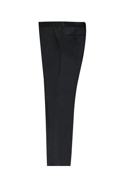 Erkek Giyim - KOYU ANTRASİT 54 Beden Slim Fit Kuşgözü Klasik Pantolon