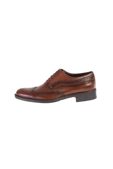 Erkek Giyim - AÇIK KAHVE 42 Beden Bağcıklı Klasik Ayakkabı