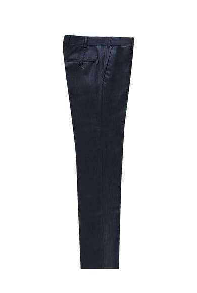 Erkek Giyim - KOYU MAVİ 52 Beden Slim Fit Kuşgözü Klasik Pantolon