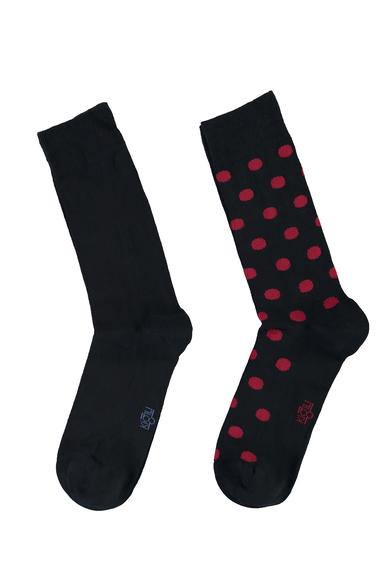 Erkek Giyim - MELON 39-41 Beden 2'li Desenli Çorap