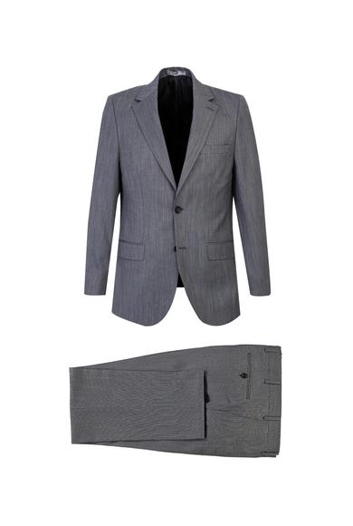 Erkek Giyim - AÇIK GRİ 54 Beden Kuşgözü Klasik Takım Elbise
