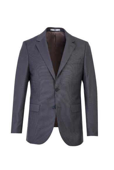 Erkek Giyim - ORTA GRİ 52 Beden Kuşgözü Klasik Takım Elbise