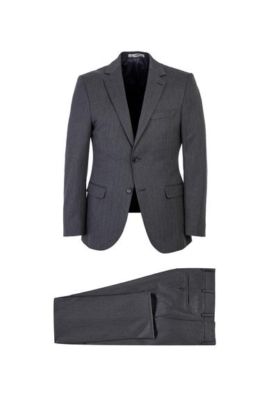 Erkek Giyim - ORTA GRİ 50 Beden Slim Fit Takım Elbise