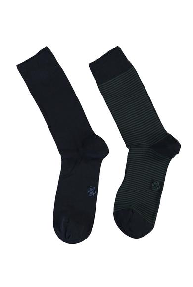 Erkek Giyim - NEFTİ 42-45 Beden 2'li Desenli Çorap