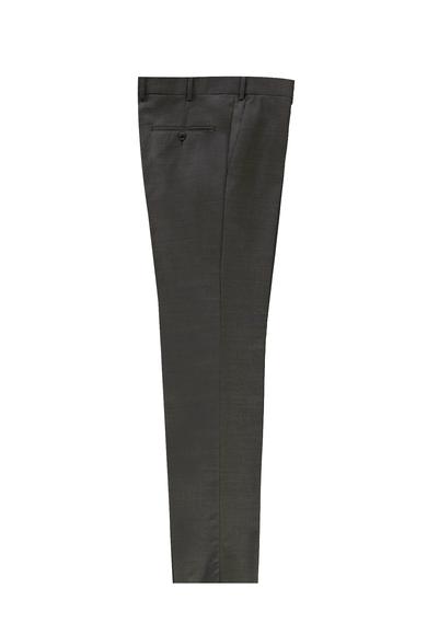 Erkek Giyim - ORTA GRİ 50 Beden Slim Fit Yünlü Klasik Pantolon
