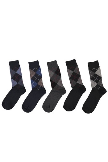 Erkek Giyim - 5'li Desenli Çorap