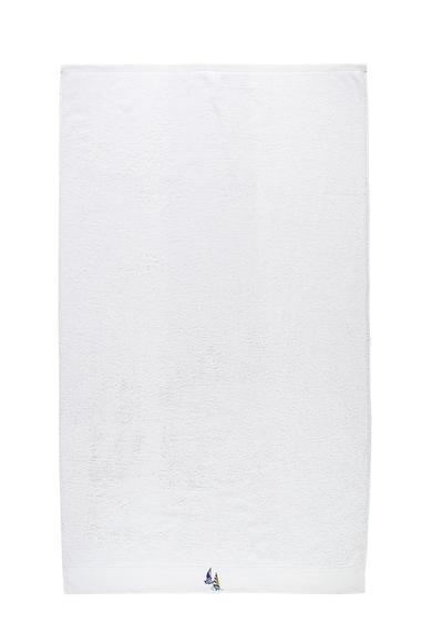 Erkek Giyim - BEYAZ  Beden Yelken Nakışlı Banyo Havlusu (90x150)