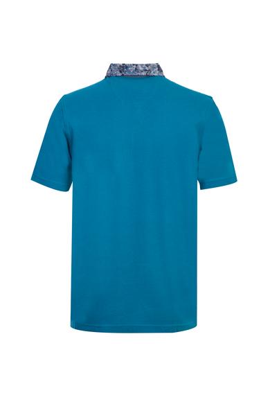Erkek Giyim - ORTA PETROL XL Beden Polo Yaka Regular Fit Tişört