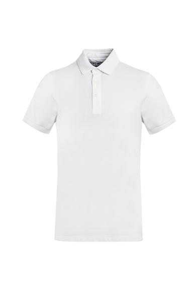 Erkek Giyim - BEYAZ 3X Beden Polo Yaka Slim Fit Tişört