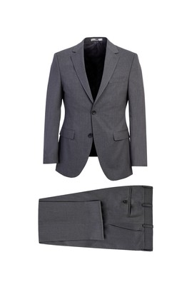 Erkek Giyim - ORTA GRİ 54 Beden Slim Fit Takım Elbise