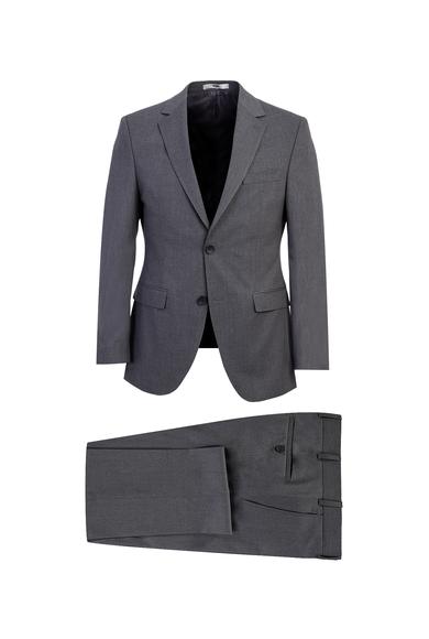 Erkek Giyim - ORTA GRİ 54 Beden Slim Fit Takım Elbise