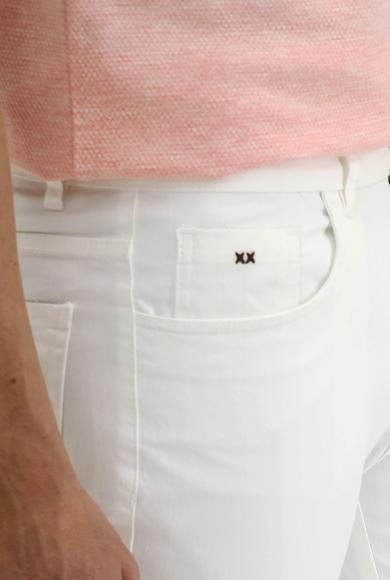 Erkek Giyim - BEYAZ 50 Beden Slim Fit Spor Pantolon