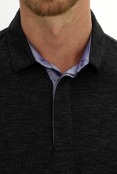 Erkek Giyim - ORTA ANTRASİT M Beden Polo Yaka Regular Fit Tişört