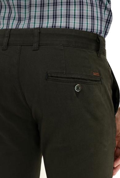 Erkek Giyim - ORTA HAKİ 50 Beden Slim Fit Spor Pantolon
