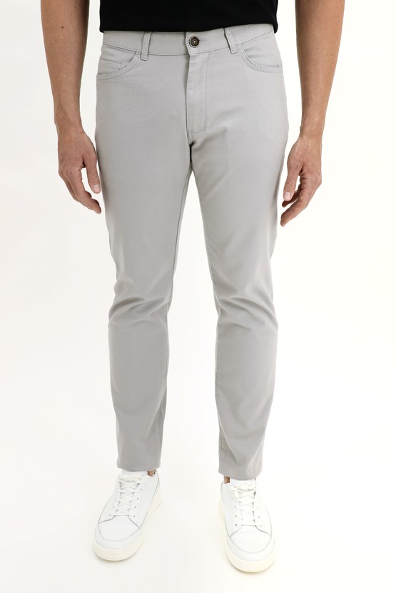 Erkek Giyim - Slim Fit Kanvas / Chino Pantolon