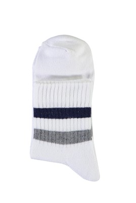 Erkek Giyim - BEYAZ -1 40-44 Beden Spor Soket Çorap