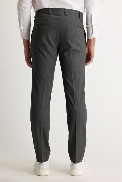 Erkek Giyim - ORTA GRİ 46 Beden Slim Fit Klasik Pantolon