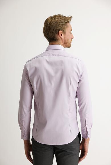 Erkek Giyim - LİLA S Beden Uzun Kol Slim Fit Non Iron Gömlek