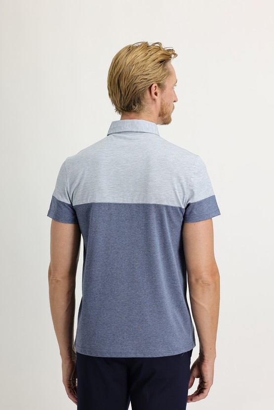 Erkek Giyim - Polo Yaka Regular Fit Desenli Tişört