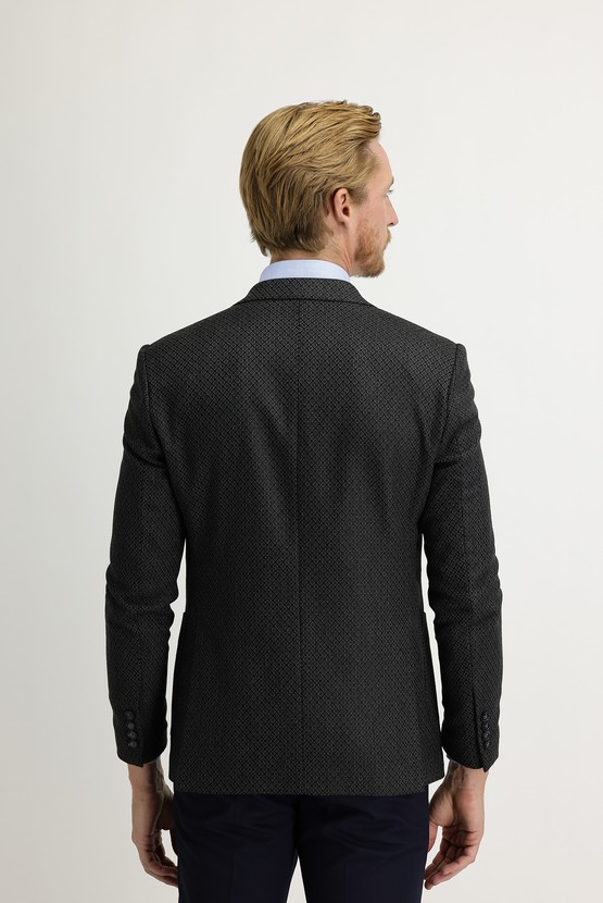 Erkek Giyim - Regular Fit Kuşgözü Ceket