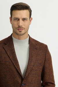 Erkek Giyim - Yünlü Desenli Ceket