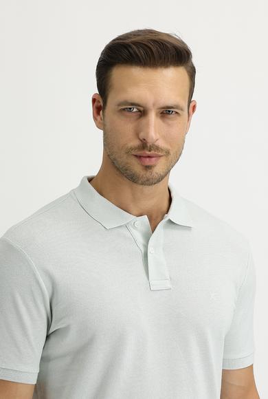 Erkek Giyim - TAŞ -2 S Beden Polo Yaka Regular Fit Nakışlı Tişört